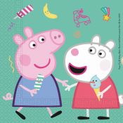 Kubek jednorazowy Godan Peppa Pig 33x33, 20 szt papier (91034)