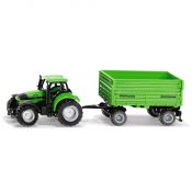 Traktor SIKU DEUTZ-FAHR z przyczepą 2-osiową (S1606)