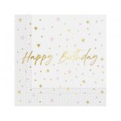 Serwetki Godan Birthday Candles mix papier [mm:] 330x330 (96628)