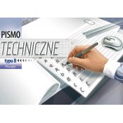 Blok do pisma technicznego pismo B pochyłe A4 10k Kreska