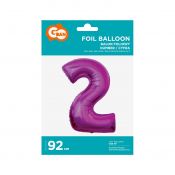 Balon foliowy Godan cyfra 7 srebrny 35 cm 45cal (FG-C35S7)