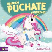 Książeczka edukacyjna Zielona Sowa Ubieram puchate zwierzaki. Jednorożce