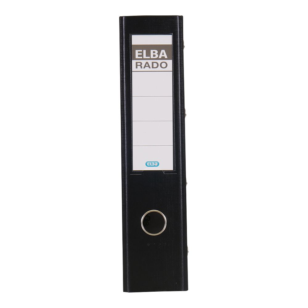Segregator dźwigniowy Elba podwójny mechanizm RADO A4 75mm czarny (100551851)