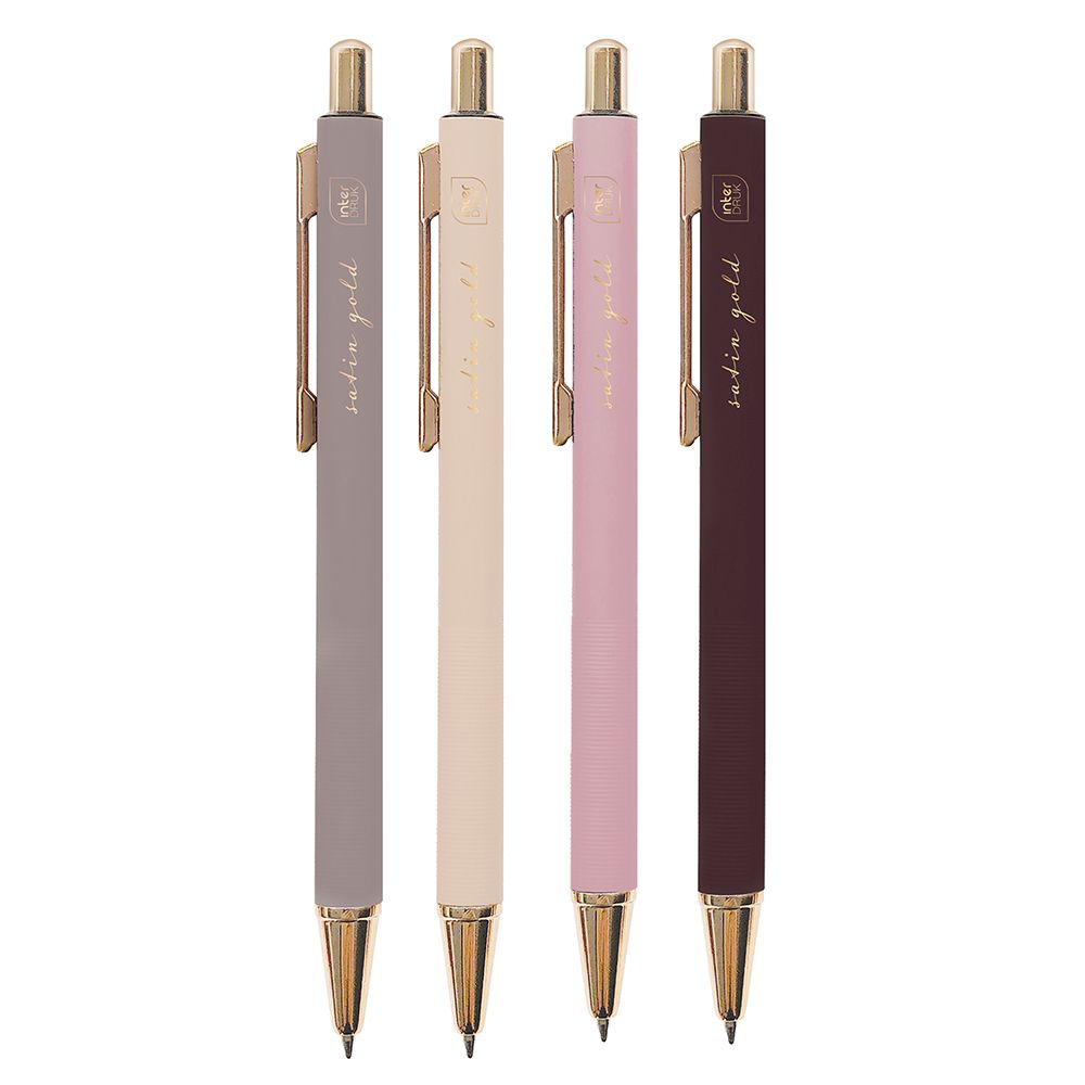 Długopis żelowy Interdruk Satin Gold 0,7mm niebieski 1,0mm (5902277346452)