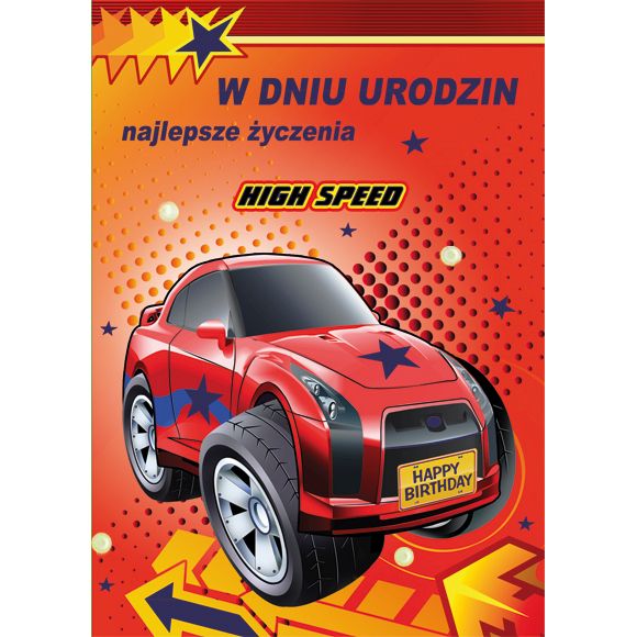 Kartka składana Pol-mak Imieniny B6 (B6LUX)