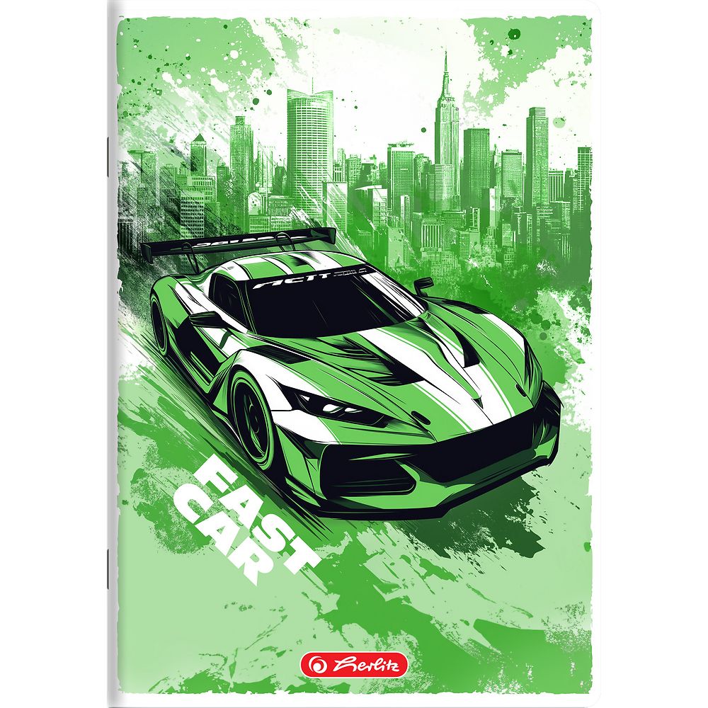 Zeszyt Herlitz Fast Car A5 16k. 70g krata (400196833)