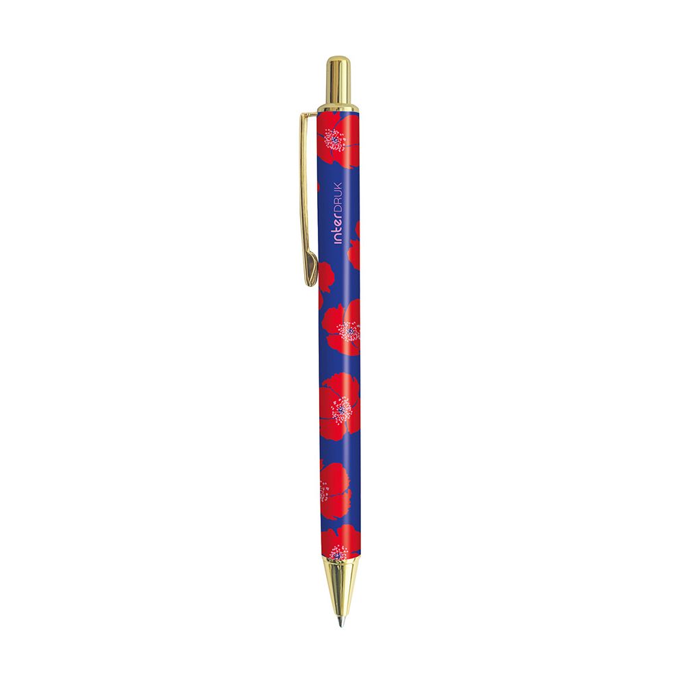 Długopis żelowy TUTTO BELLO metalowy niebieski 0,7mm Interdruk (żelowy)