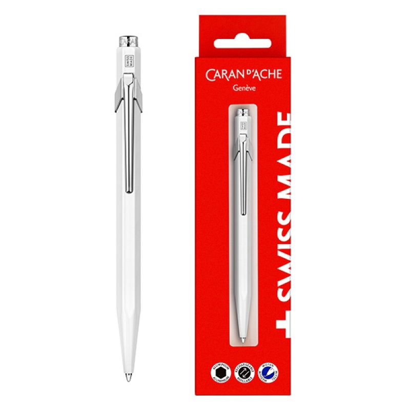 Długopis Caran D Ache 849 biały gift box (CD849-611)