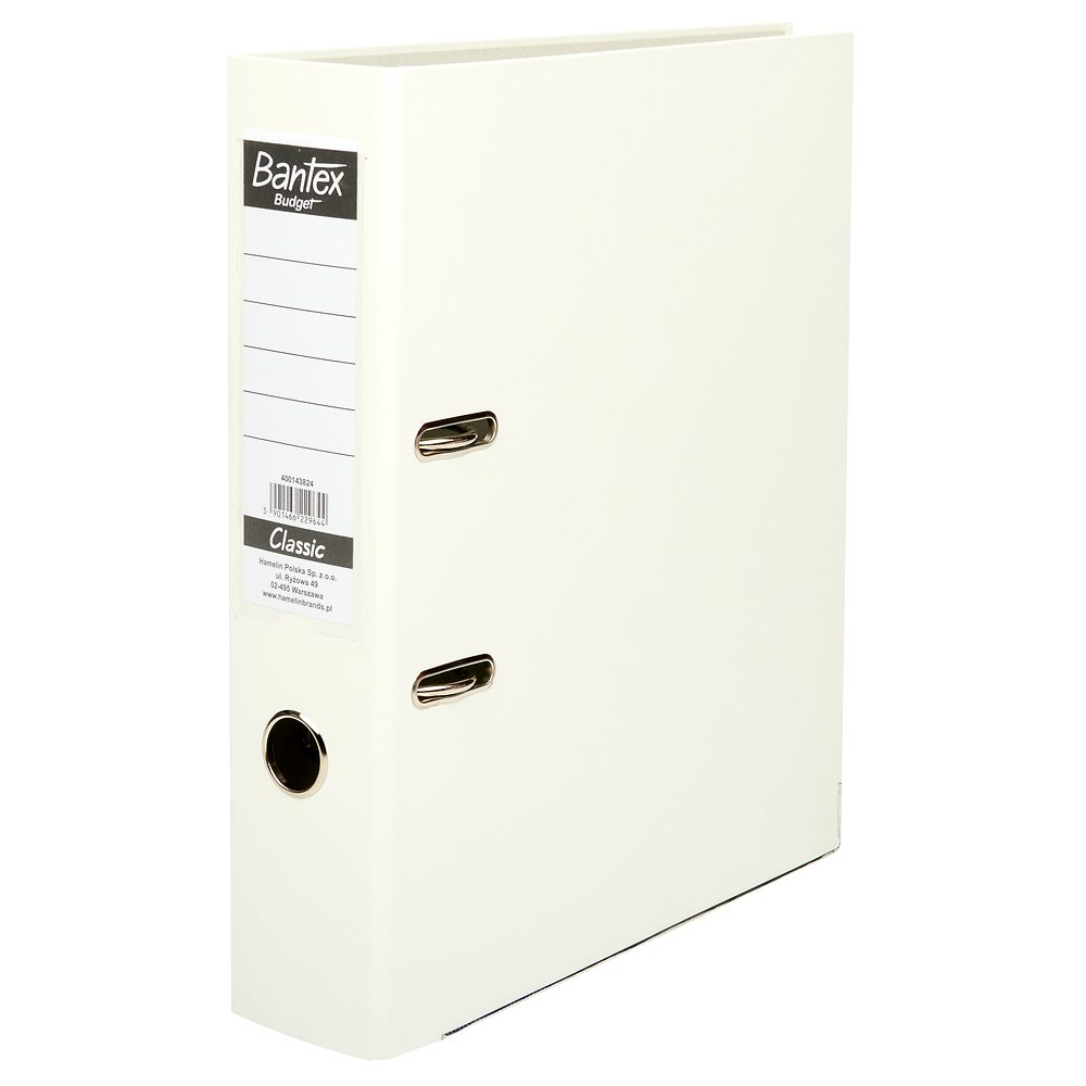 Segregator dźwigniowy Classic A4 75mm biały Bantex (400143824)