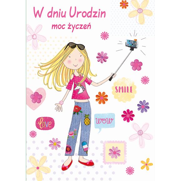 Kartka składana Pol-mak Imieniny B6 (B6LUX)