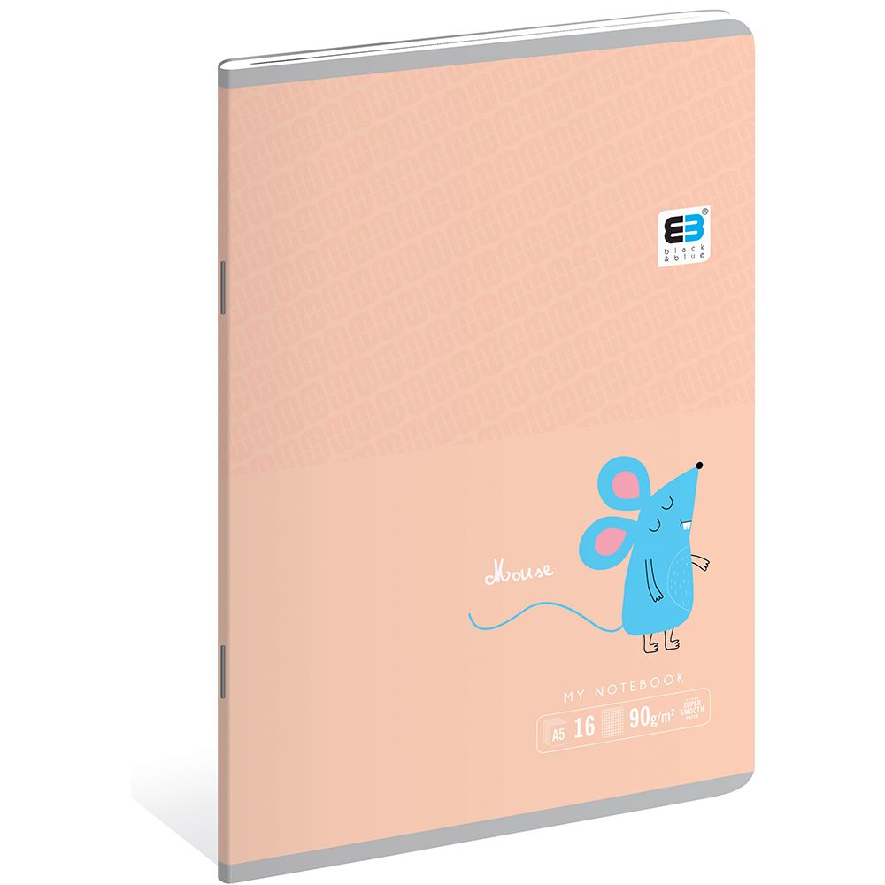 Zeszyt B&B KIDS PASTEL A5 16k. krata Interdruk (ZE16#B&BP)