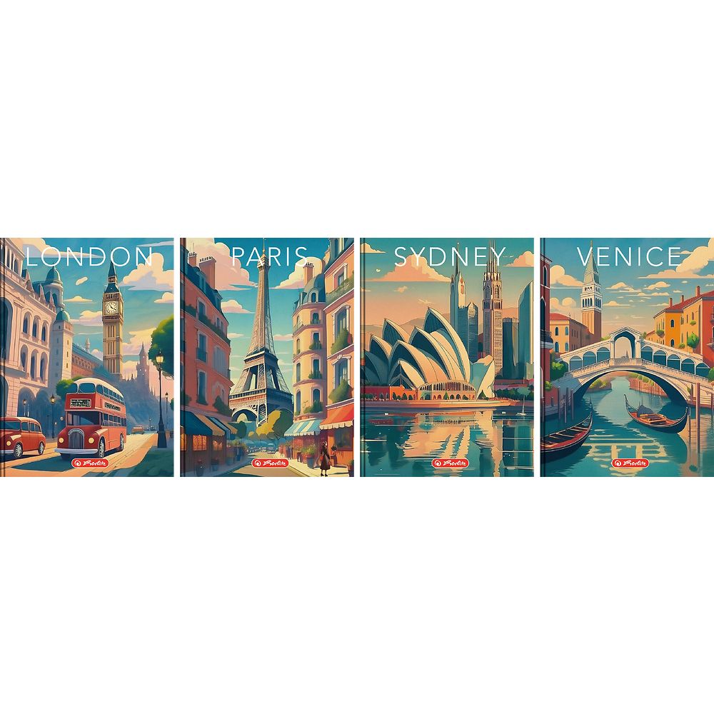 Brulion Retro City A6 96k. 70g krata Herlitz (400196851)