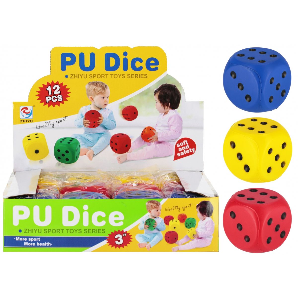 Kości do gry Mega Creative miękka 6cm (545090)
