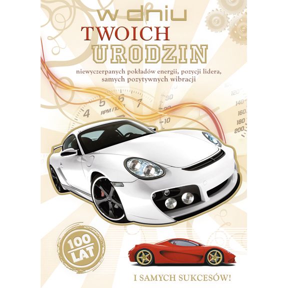 Kartka składana Pol-mak Imieniny B6 (B6LUX)