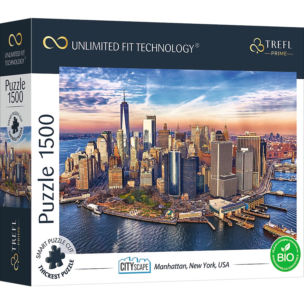 Puzzle UFT Manhattan, New York, USA 1500 el. Trefl (26189)
