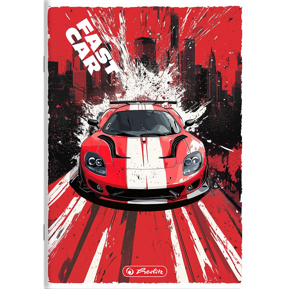 Zeszyt Herlitz Fast Car A5 16k. 70g krata (400196833)