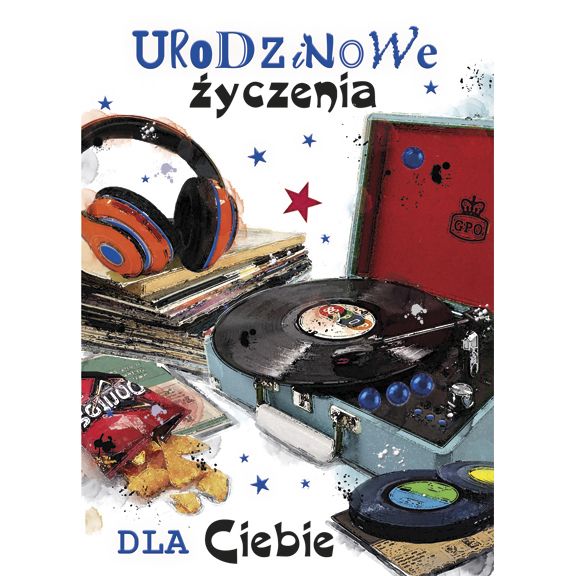 Kartka składana Pol-mak Imieniny B6 (B6LUX)