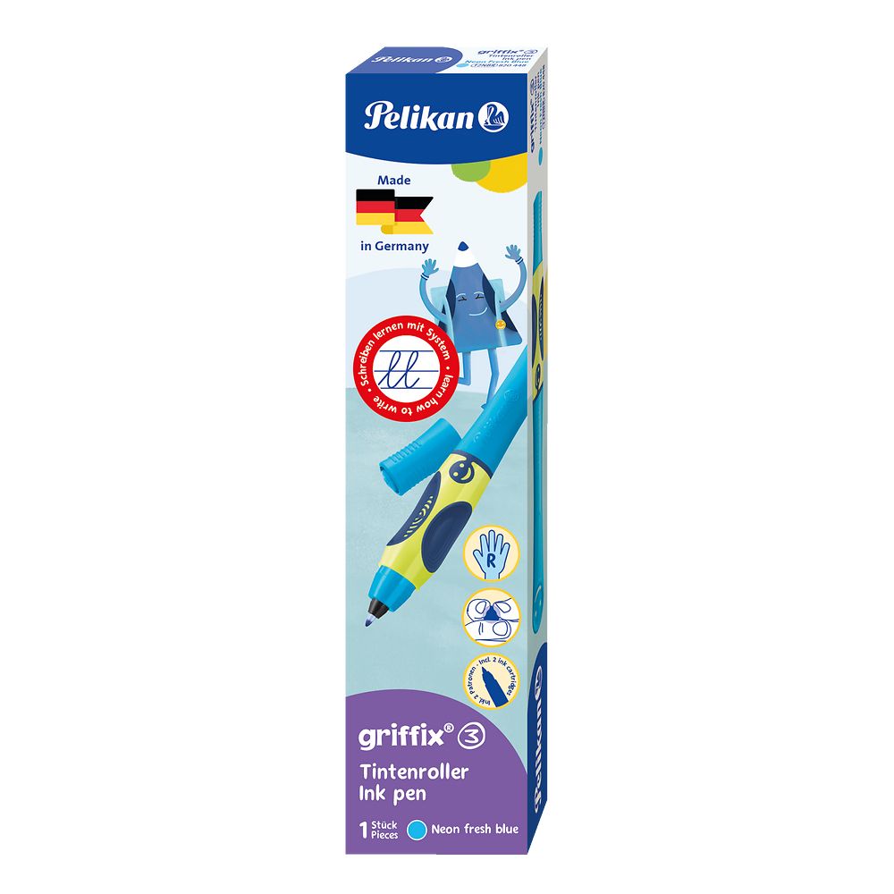 Pióro kulkowe Pelikan Dla Praworęcznych Griffix neon fresh blue (400191571)