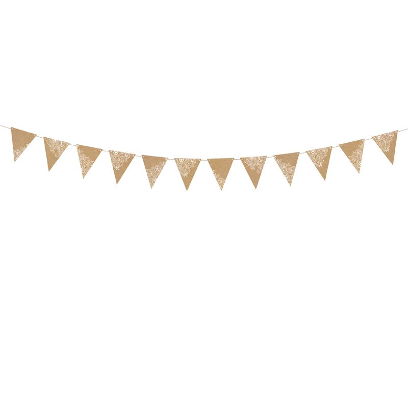 Girlanda Partydeco Flagietki, kraft, 2,1 m (FLG17)