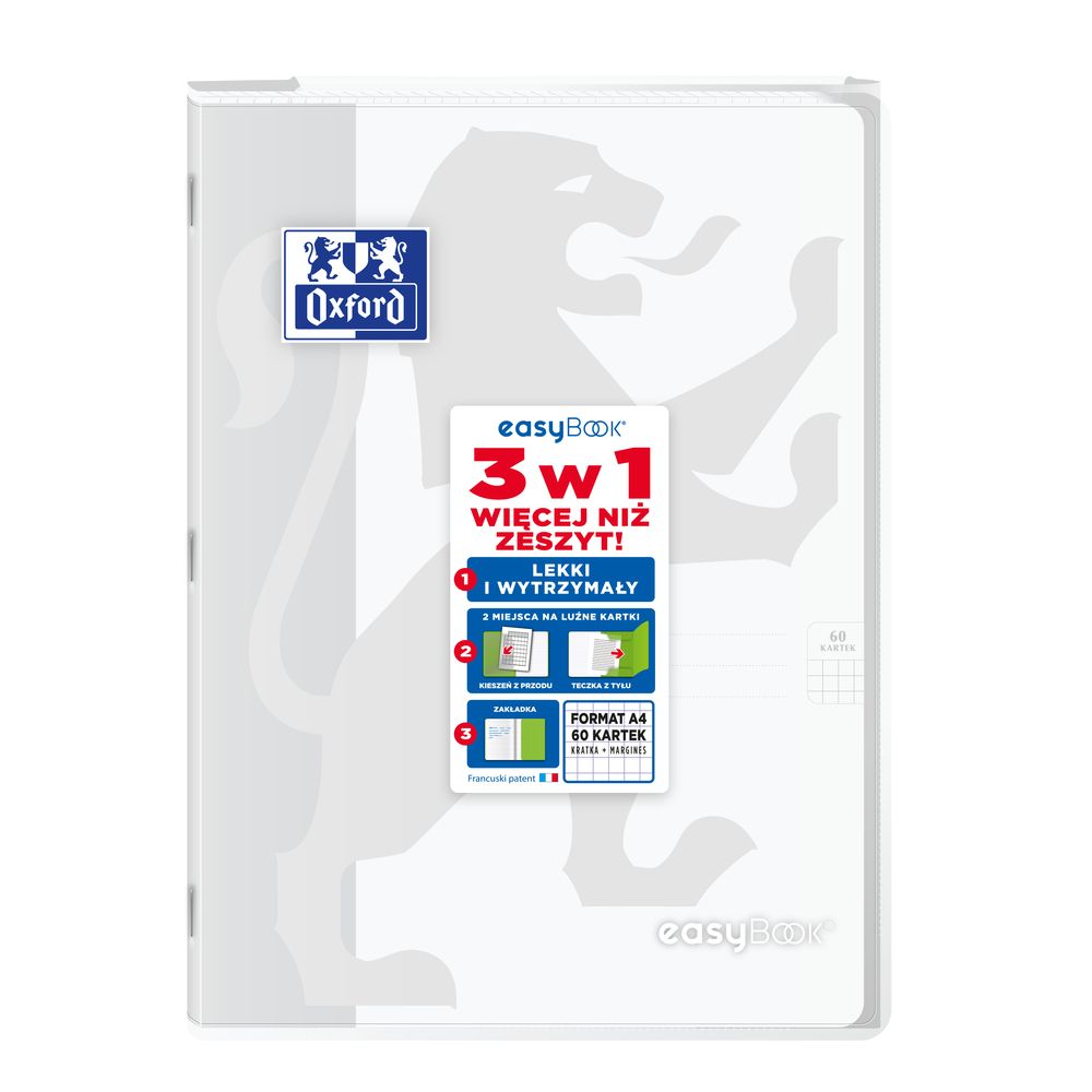 Zeszyt Oxford EASYBOOK A4 60k. 90g krata (400146695)