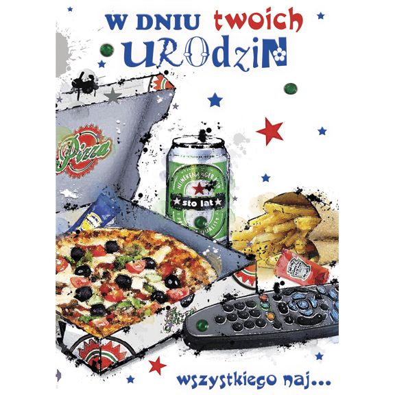 Kartka składana Pol-mak Imieniny B6 (B6LUX)