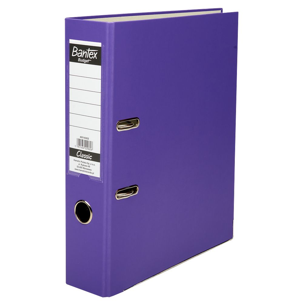 Segregator dźwigniowy Bantex Classic A4 75mm fioletowy (400143822)