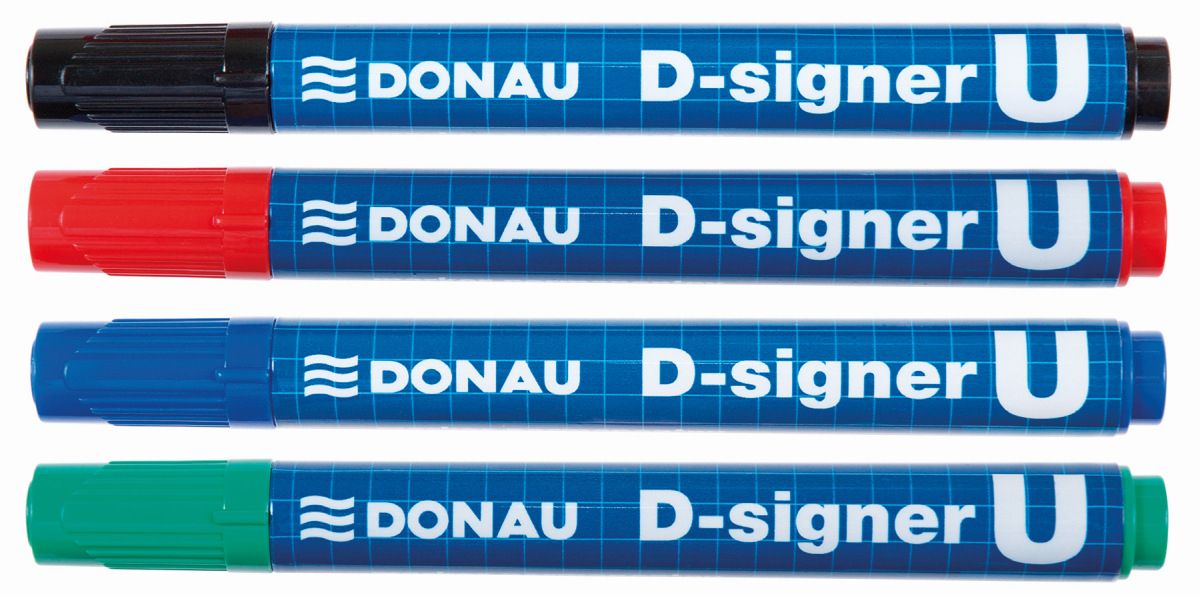 Marker permanentny Donau D-Signer zielony 2,0-4,0mm okrągła końcówka (7371001-06PL)