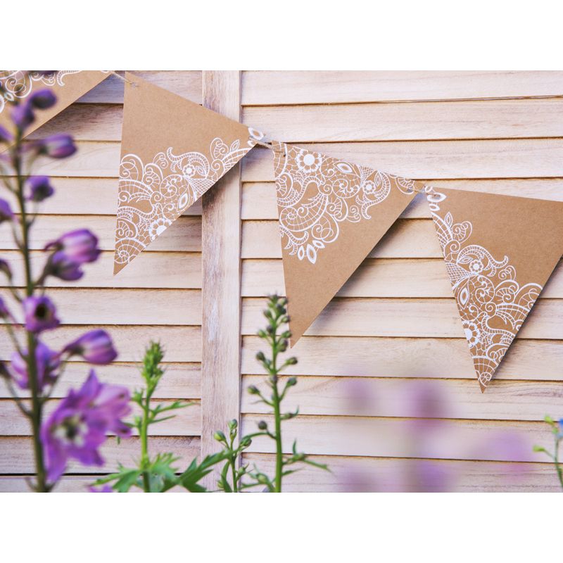 Girlanda Partydeco Flagietki, kraft, 2,1 m (FLG17)