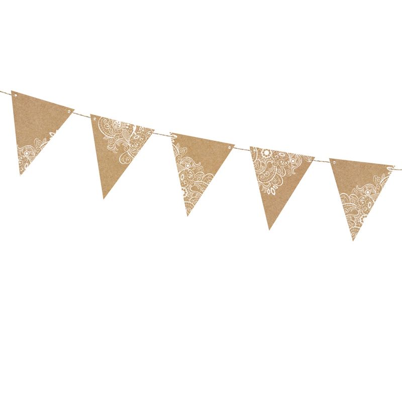 Girlanda Partydeco Flagietki, kraft, 2,1 m (FLG17)