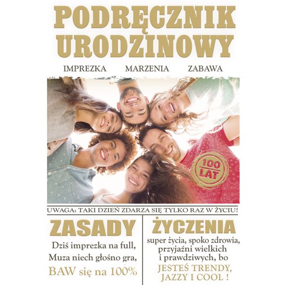 Kartka składana Pol-mak Imieniny B6 (B6LUX)