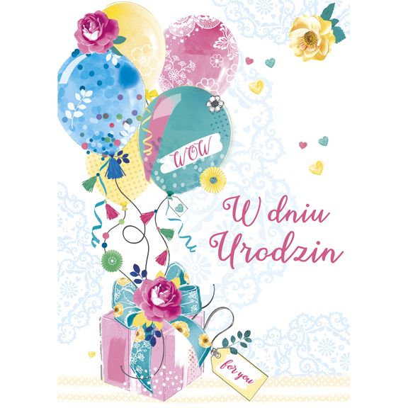 Kartka składana Pol-mak Imieniny B6 (B6LUX)