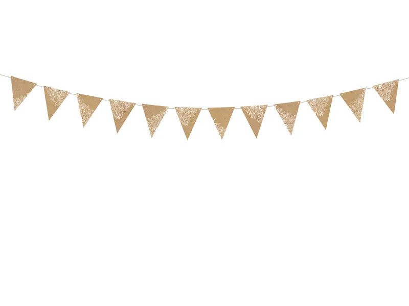 Girlanda Partydeco Flagietki, kraft, 2,1 m (FLG17)