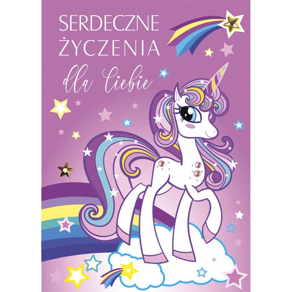Kartka składana Pol-mak Imieniny B6 (B6LUX)