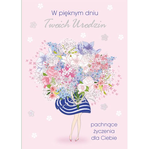 Kartka składana Pol-mak Imieniny B6 (B6LUX)