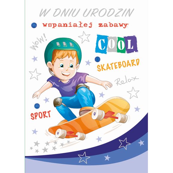 Kartka składana Pol-mak Imieniny B6 (B6LUX)