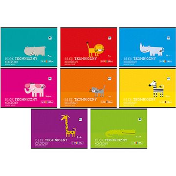 Blok techniczny Interdruk B&B KIDS A4 mix 180g 10k (BLTKA4LUXB&B)