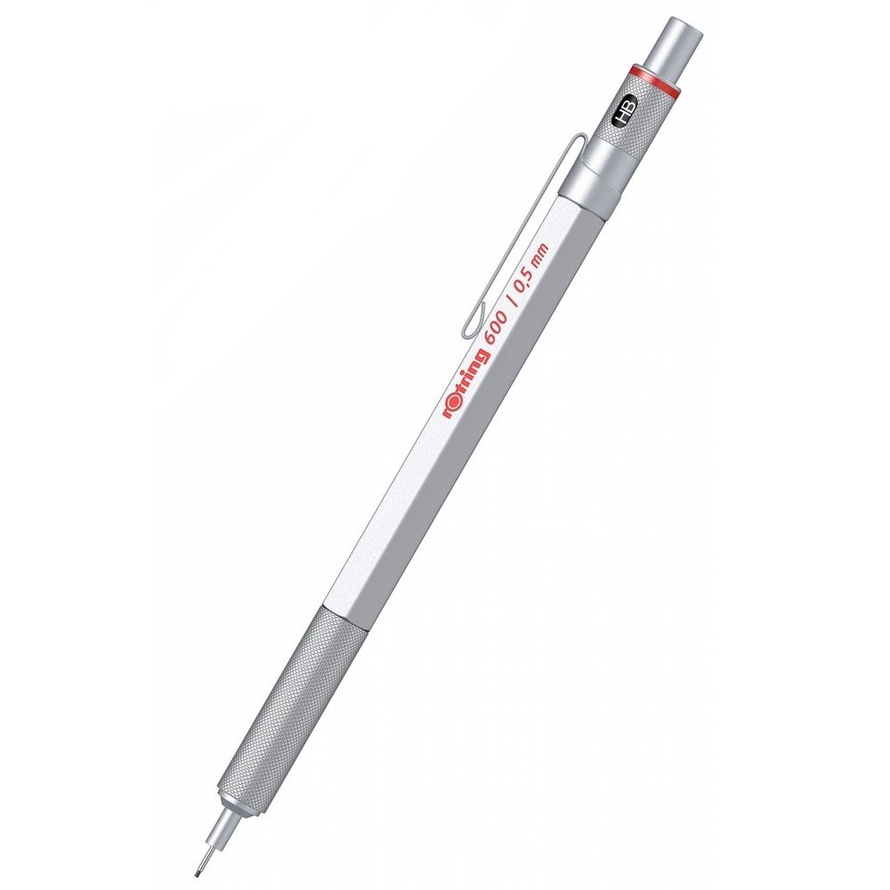 Ołówek automatyczny Rotring 600 srebrny 0,5mm (1904445)