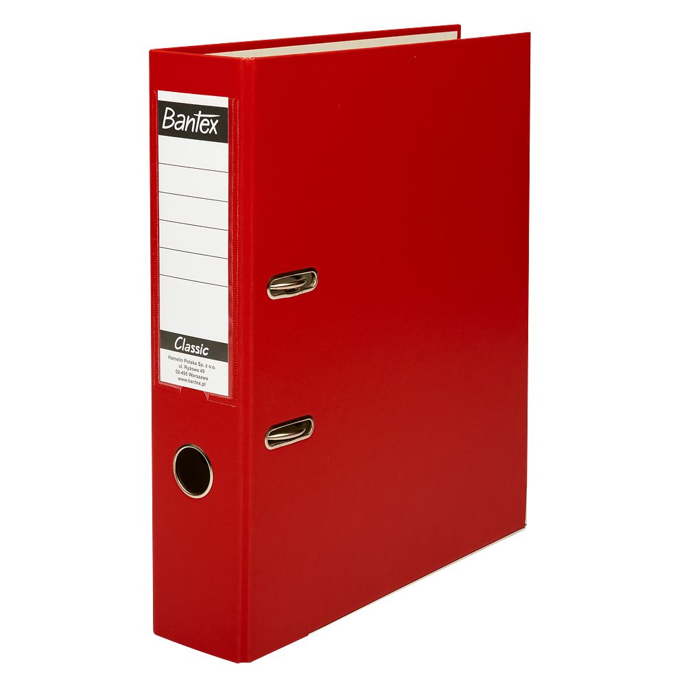 Segregator dźwigniowy Bantex Classic A4 75mm czerwony (400044101)