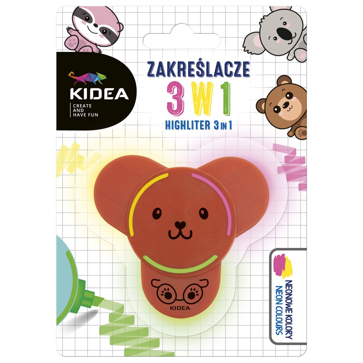 Zakreślacz Kidea mix (F3W1KA)
