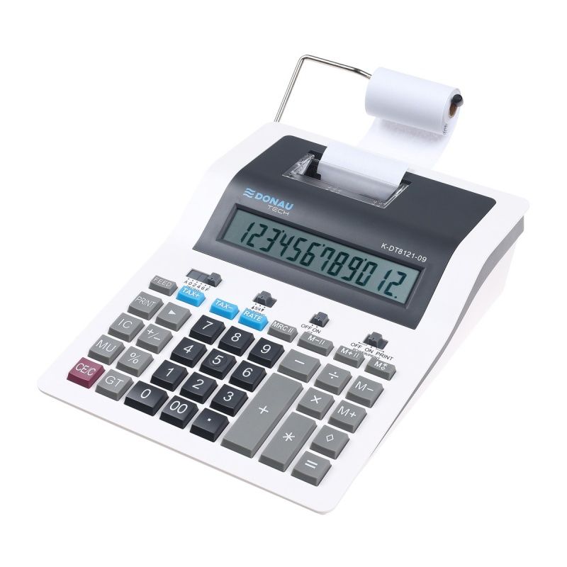 Kalkulator na biurko Donau Tech drukujący (K-DT8121-09)