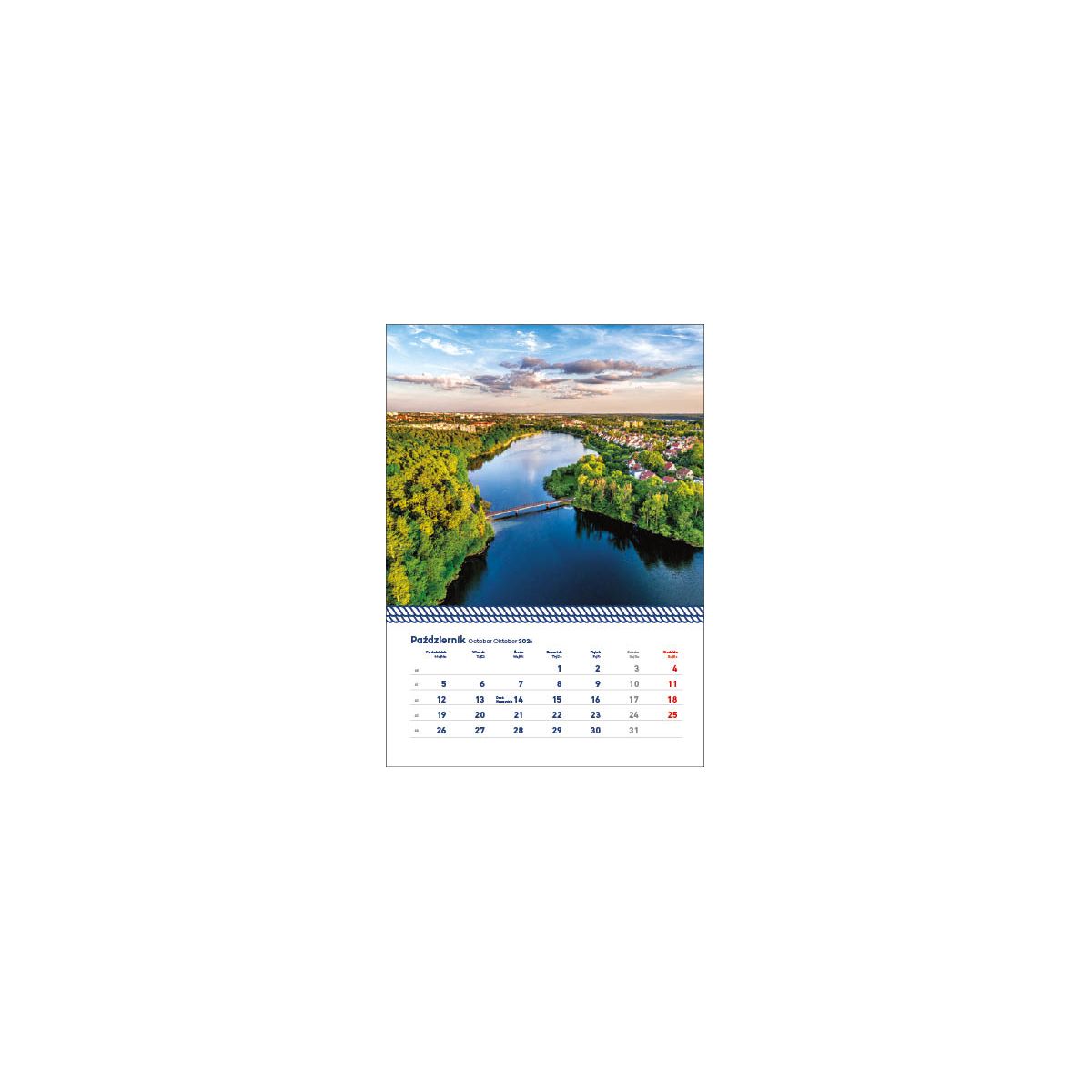Kalendarz ścienny WARMIA I MAZURY WIELOPLANSZOWY 320mm x 855mm Jotan (WP 122)