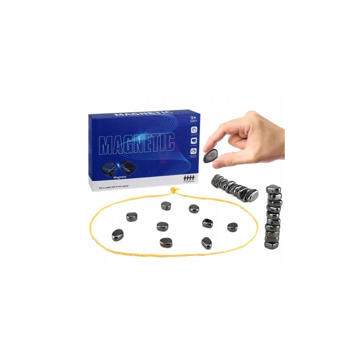 Gra zręcznościowa magnetyczne kamienie 30szt. (64757)
