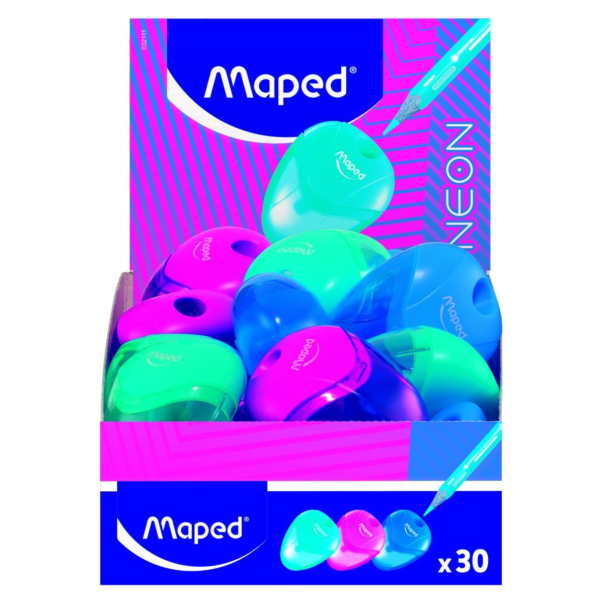 Temperówka Maped Igloo NEONOWE mix plastik (032111)