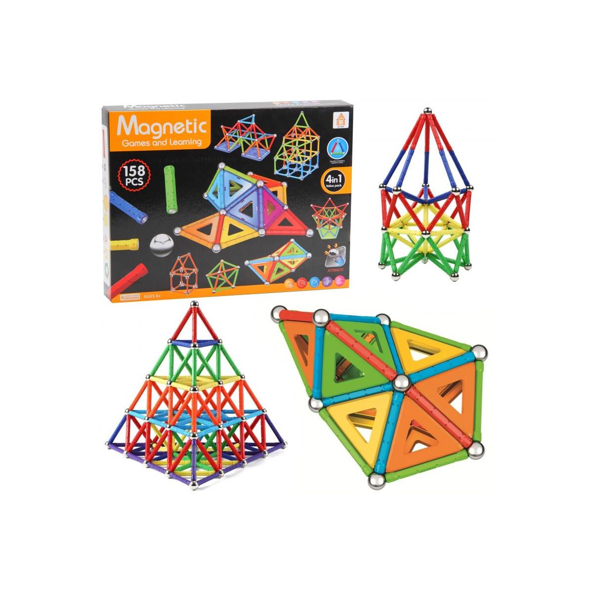 Klocki magnetyczne Trifox 158 elementów (A-1030)