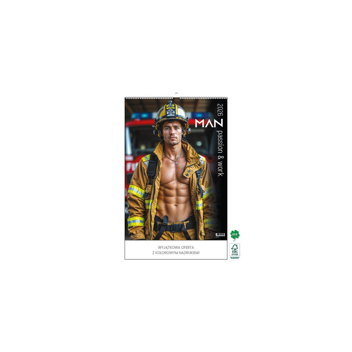 Kalendarz ścienny MAN, PASSION&WORK 13- planszowy 300mm x 350mm Jotan (WPK148)