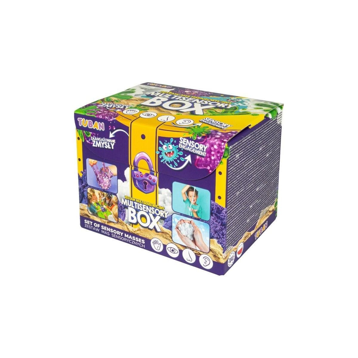 Zestaw kreatywny dla dzieci Zestaw mas sensorycznych Multisensory Box Tuban (TU8328)