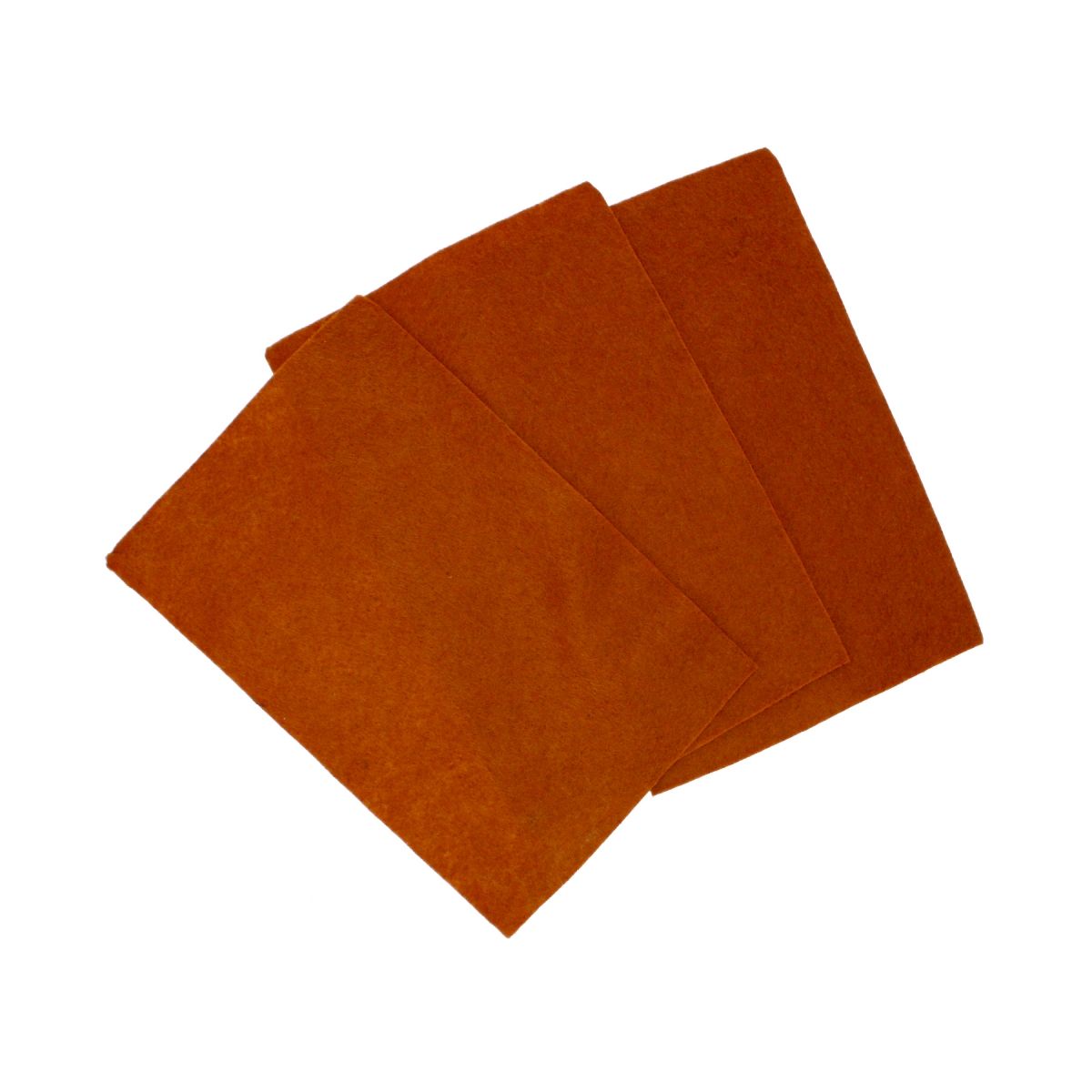 Ozdoba filcowa Craft with Fun 20x30x5szt brąz 20x30 (439311)