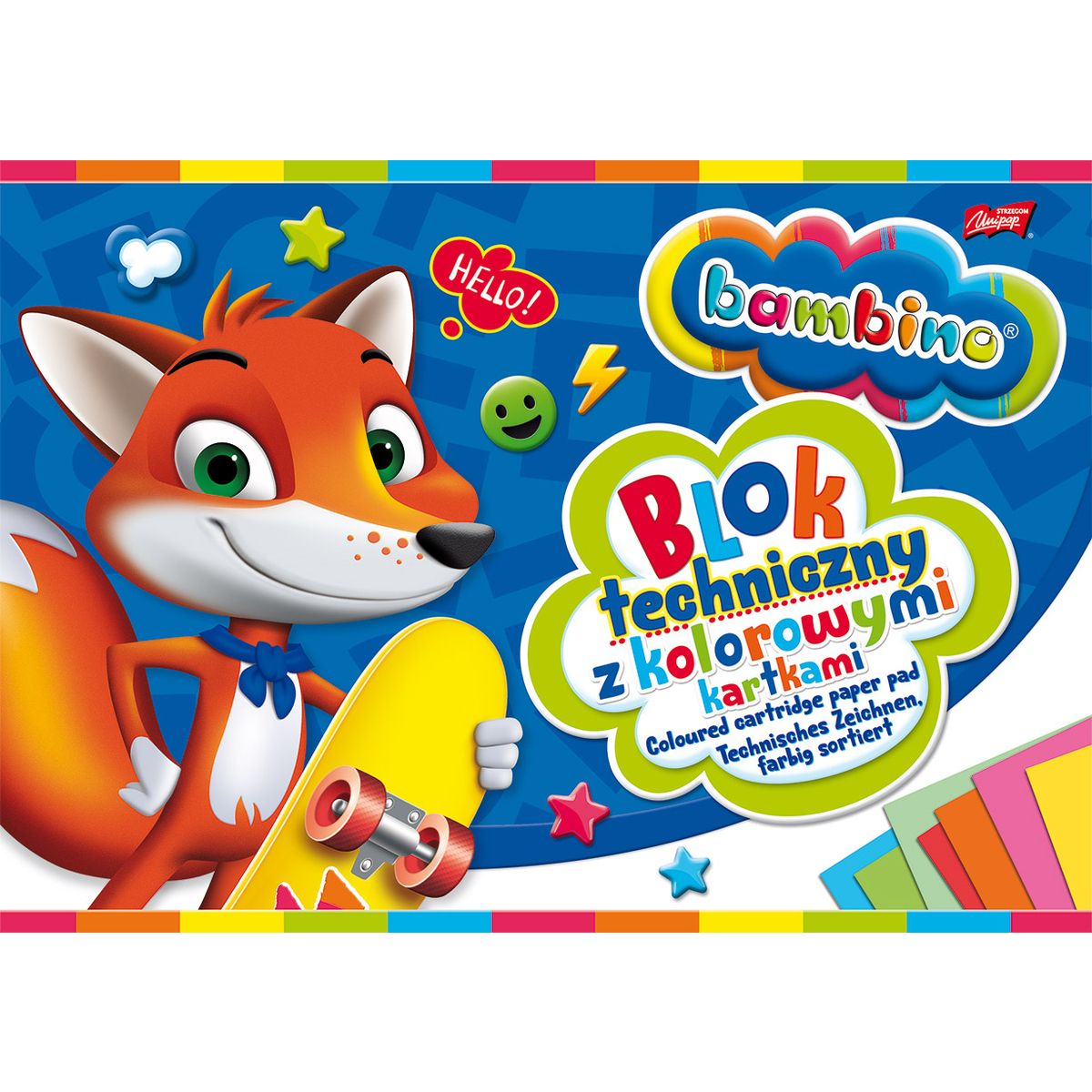 Blok techniczny Bambino A4 160g 10k [mm:] 210x297 Unipap