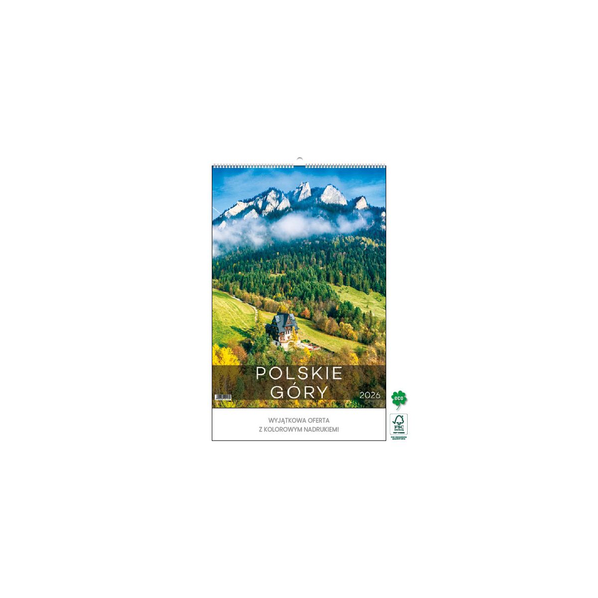 Kalendarz ścienny POLSKIE GÓRY 13-kartkowe- 330mm x 500mm Jotan (W117)