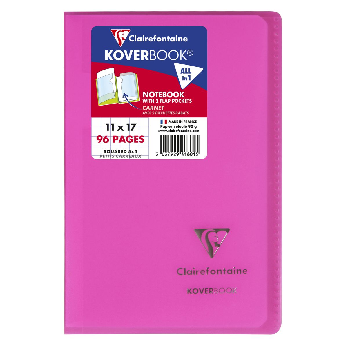 Zeszyt Clairefontaine 48k. 90g kratka [mm:] 110x170 (941601C CF)